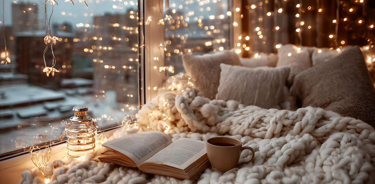 cozy winter nook. winter reset.