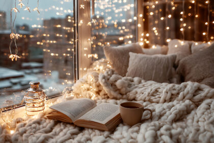 cozy winter nook. winter reset.